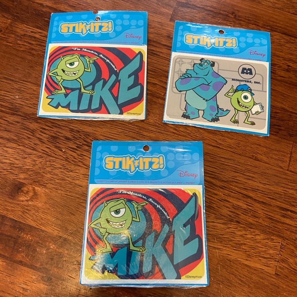 New Stik Itz Disney Monsters Inc Patches